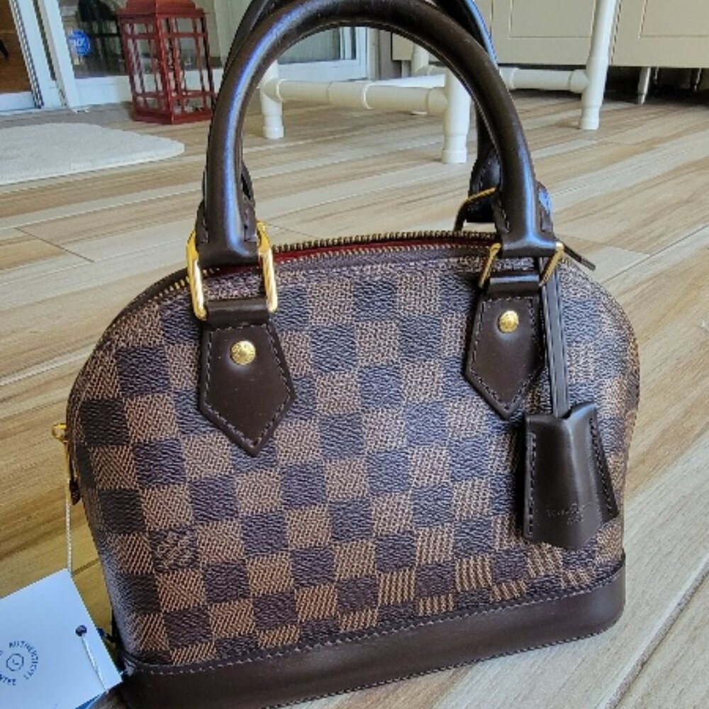 JUST SOLD Louis Vuitton Damier Ebene Alma BB Satchel Handbag - Picture 1 of 9